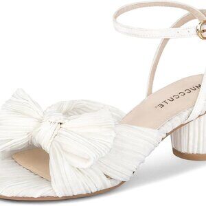 Women's Buckle Ankle Strap Heeled Sandals Open-Toe Comfort Wedding Party